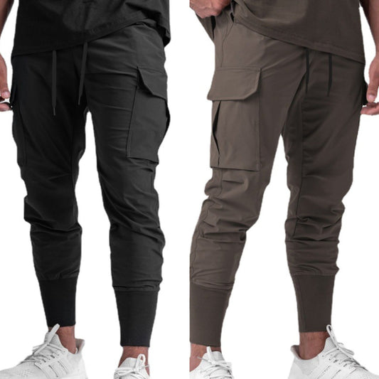 Quick Dry Breathable Multi Pocket Sports Cargo Pants (Pack of 2)