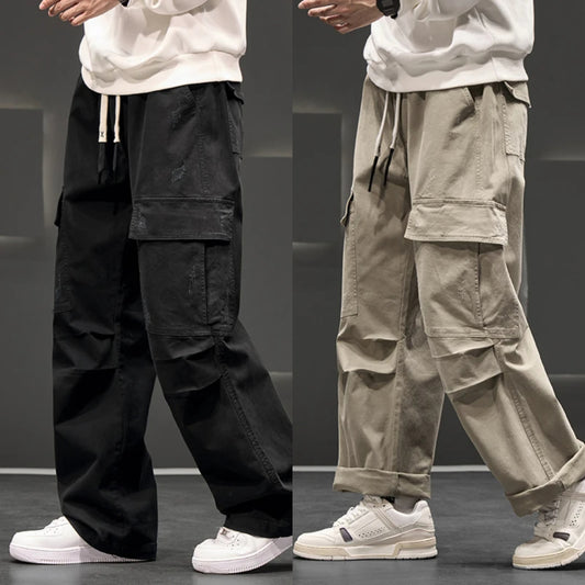 Autumn New Wide Leg Pocket Cargo Pants (Pack of 2)