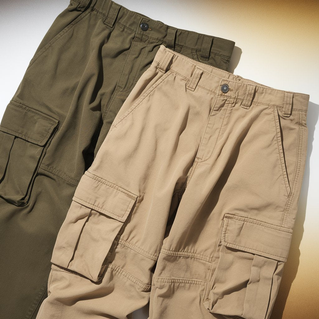 Army Green & Desert Tan Cargo Pants (Pack of 2)