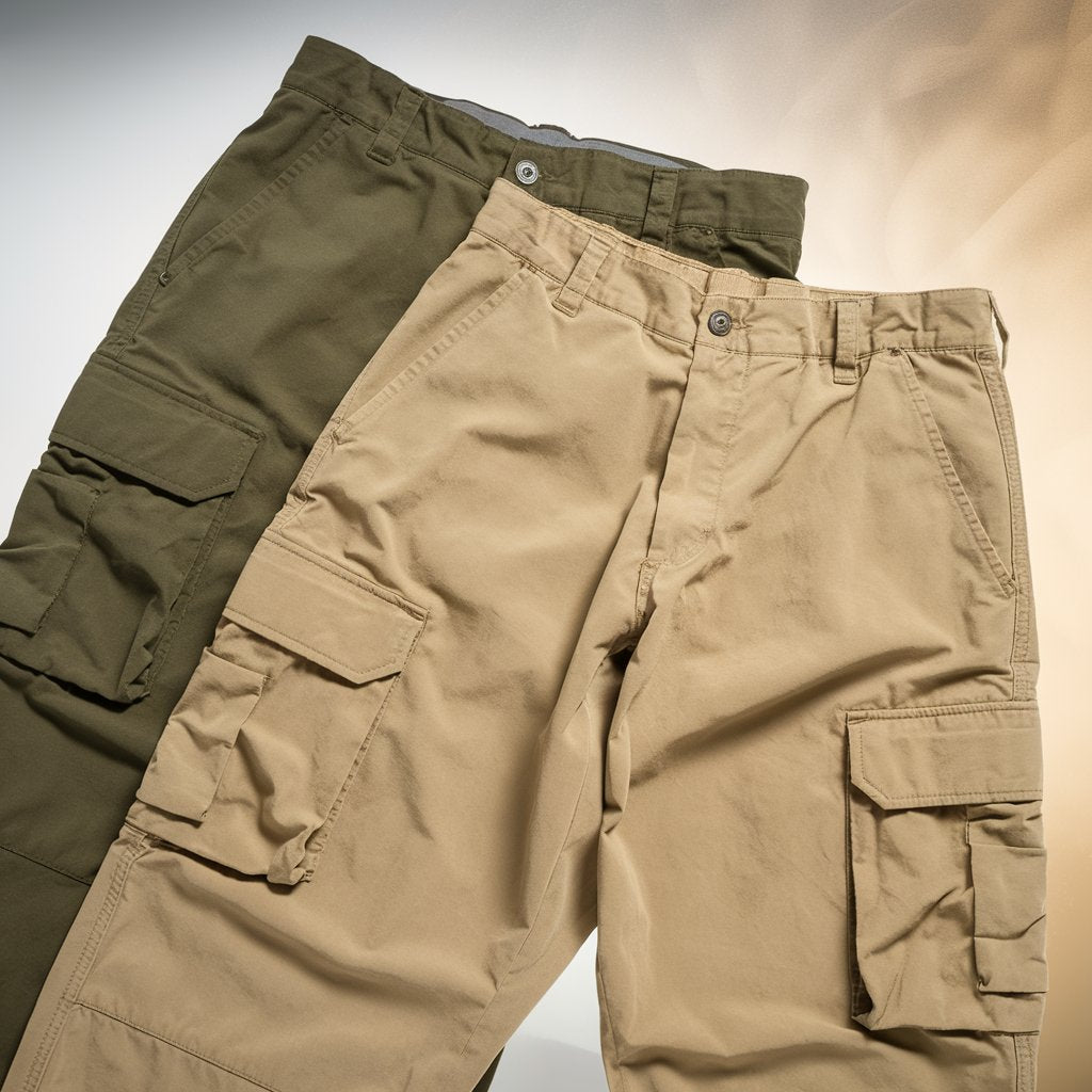 Army Green & Desert Tan Cargo Pants (Pack of 2)