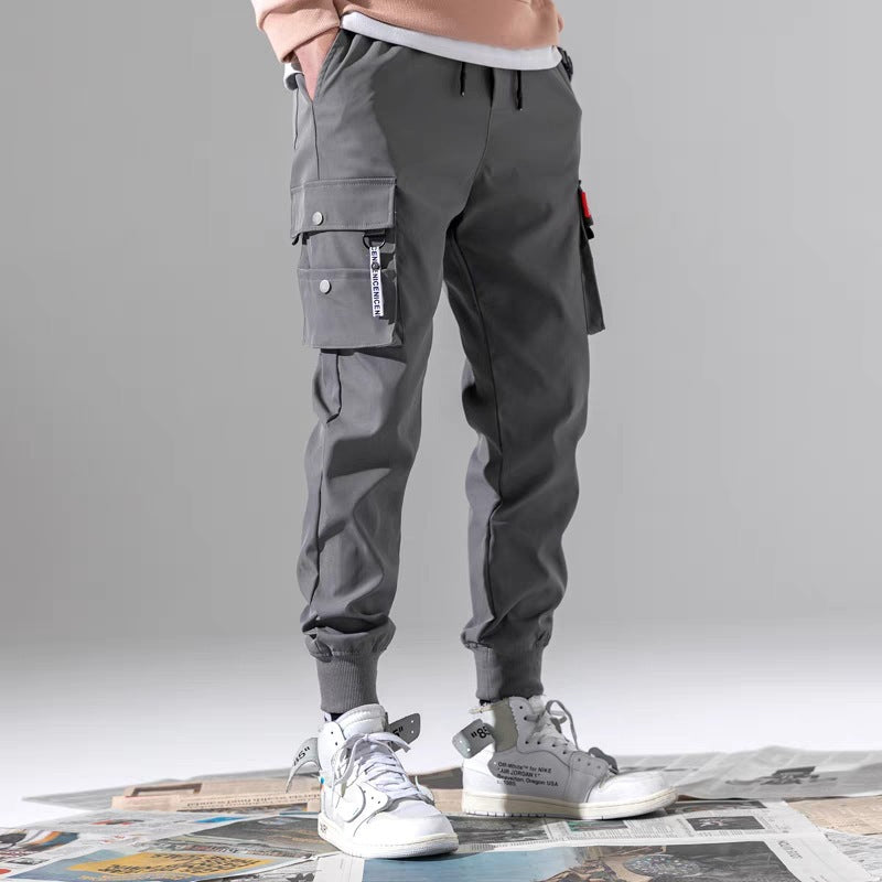 Summer slim trend bunched feet cargo pants (Pack of 2)