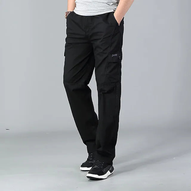 MEN CASUAL STRAIGHT CARGO PANTS (BUY 1 GET 1 OFFER)