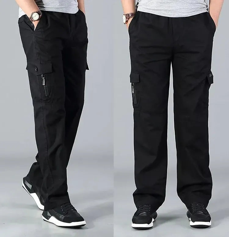 MEN CASUAL STRAIGHT CARGO PANTS (BUY 1 GET 1 OFFER)