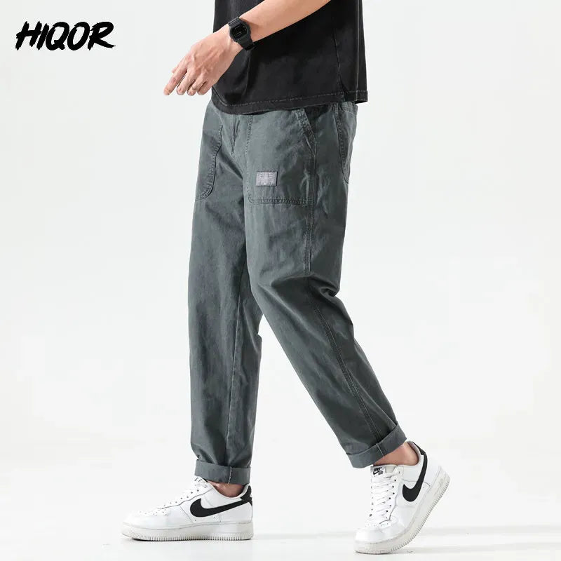 NEW MEN CASUAL STRAIGHT CARGO PANTS (BUY 1 GET 1 OFFER)